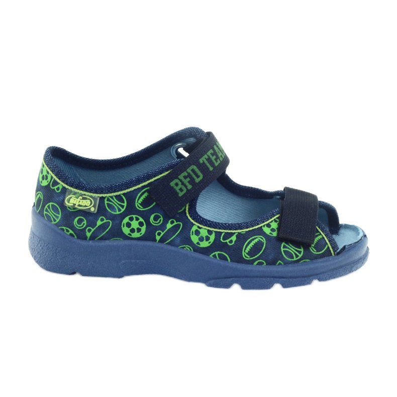 Pantofi pentru copii Befado sandale papuci 969x124 verde albastru marin