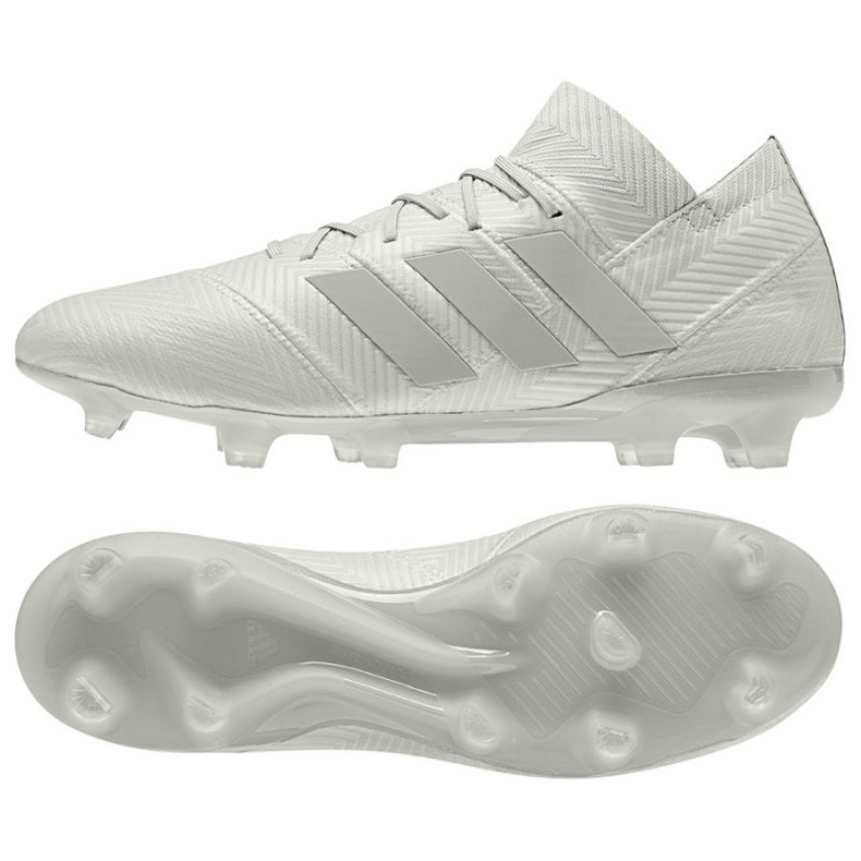 Cizmele de fotbal adidas Nemeziz 18.1 Fg M alb Cizmele de fotbal adidas Nemeziz 18.1 Fg M alb