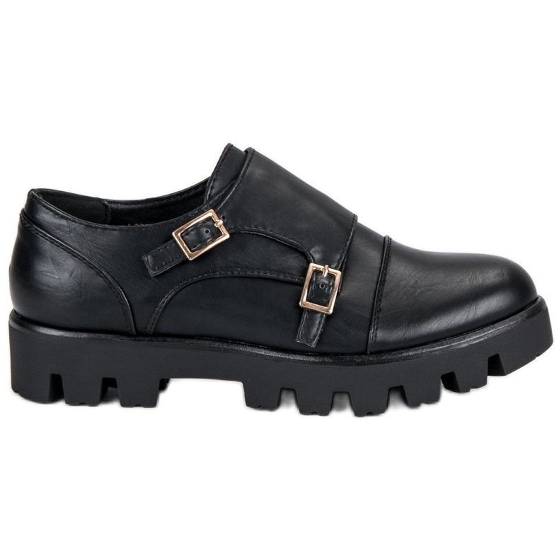 J. Star Pantofi de călugăr casual negru