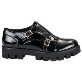 J. Star Pantofi monki lăcuți negru J. Star Pantofi monki lăcuți negru