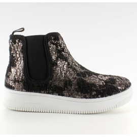 Ghete Chelsea pentru copii, talpă sport negru Ghete Chelsea pentru copii, talpă sport negru