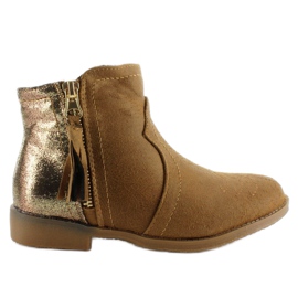 Cizme Chelsea pentru copii k1647301 Camel maro Cizme Chelsea pentru copii k1647301 Camel maro