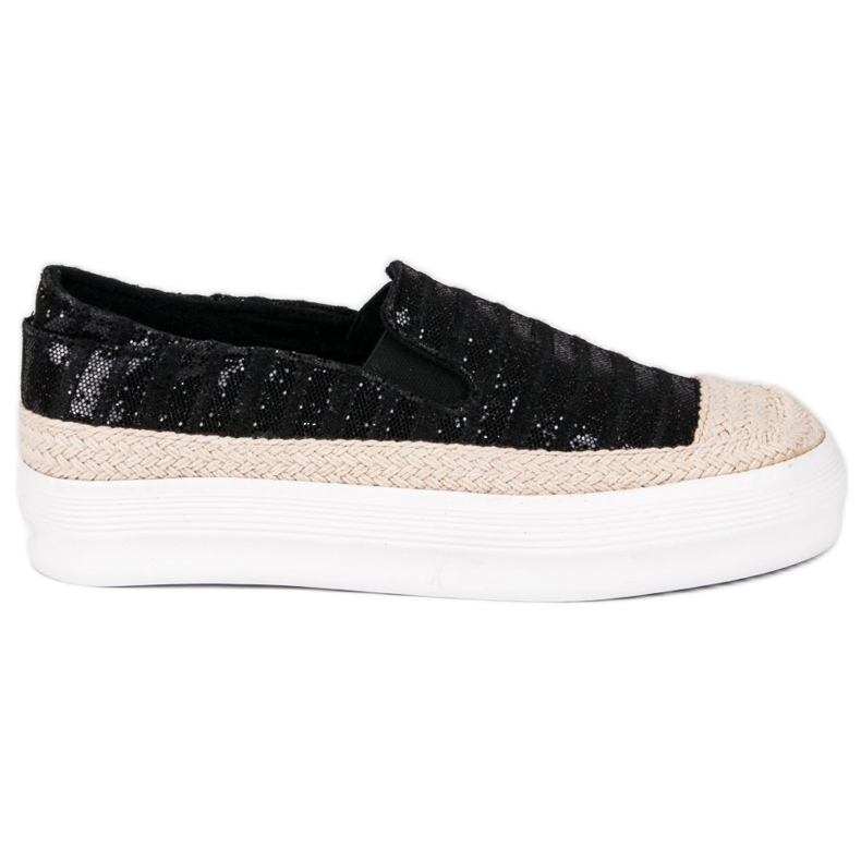 J. Star Espadrile negre negru
