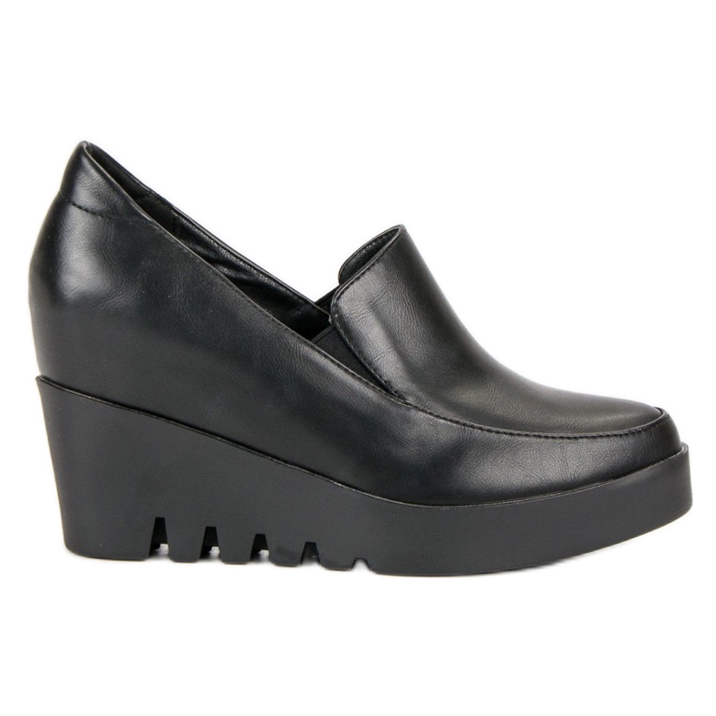 J. Star Pantofi eleganți cu pană negru