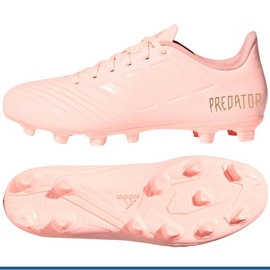 Ghete de fotbal Adidas Predator 18.4 FxG roz Ghete de fotbal Adidas Predator 18.4 FxG roz
