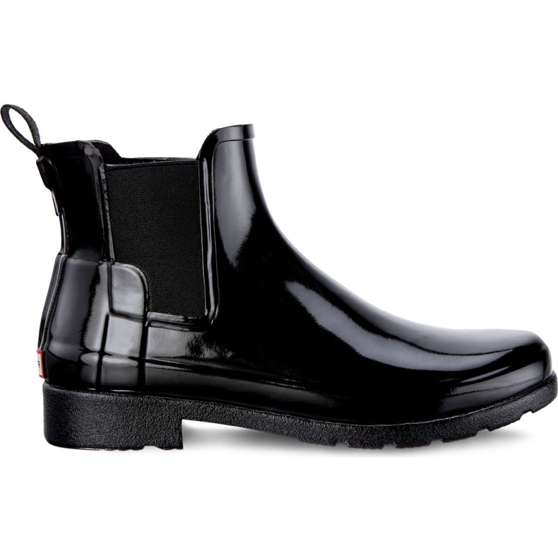 Hunter Femeile originale rafinate Chelsea Gloss Negru