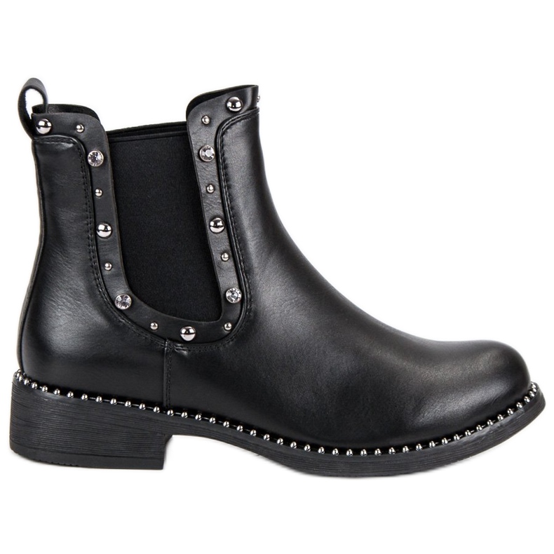 Erynn Cizme Rock Boot Jodhpur negru