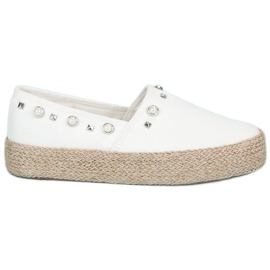 J. Star Espadrile albe