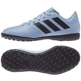 Ghete de fotbal Adidas Nemeziz Messi Tango Tf Jr DB2400 albastru albastru