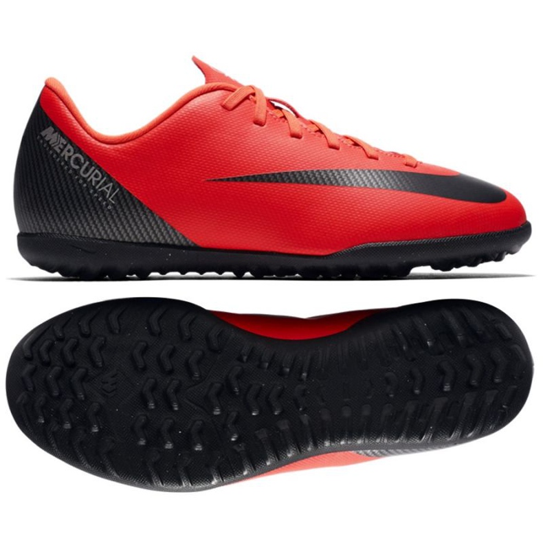 Pantof de fotbal Nike Mercurial Vaporx 12 roșu Pantof de fotbal Nike Mercurial Vaporx 12 roșu