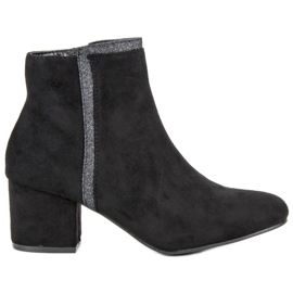 Comer Cizme negre pe tocuri înalte negru Comer Cizme negre pe tocuri înalte negru