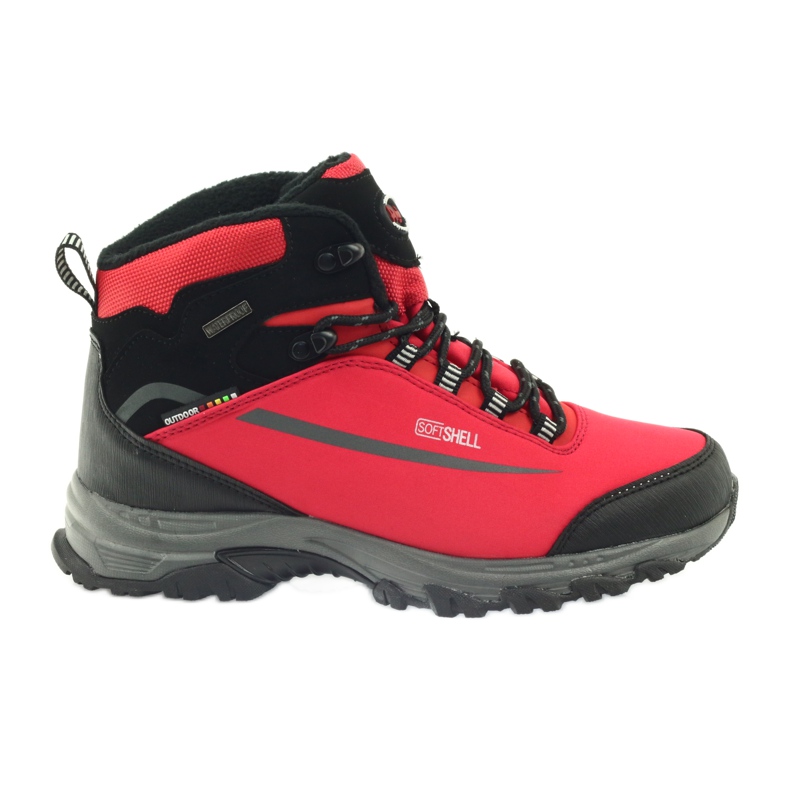 American Club Trekking Softshell cu membrană negru roșu