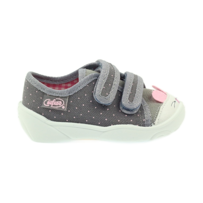 Încălțăminte pentru copii Befado papuci adidași 907P101 gri roz