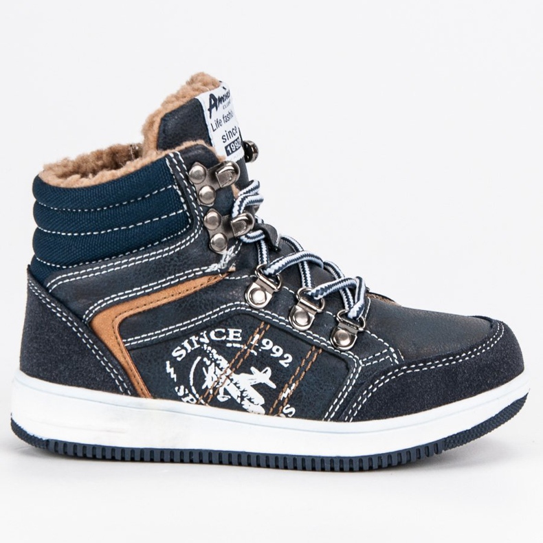 American Club Pantofi sport americani izolați albastru