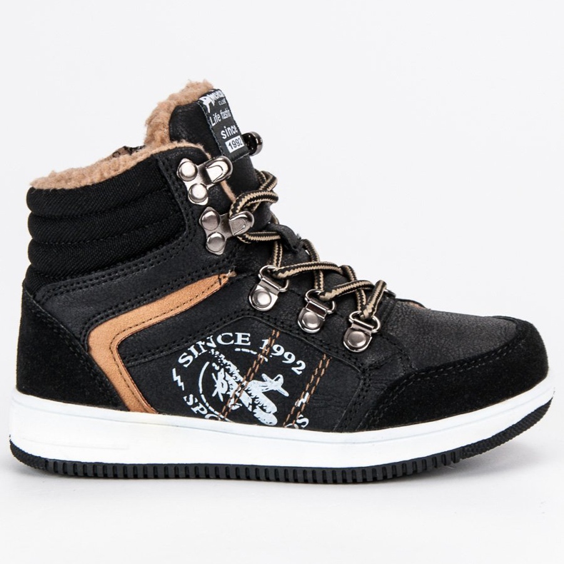 American Club Pantofi sport americani izolați negru