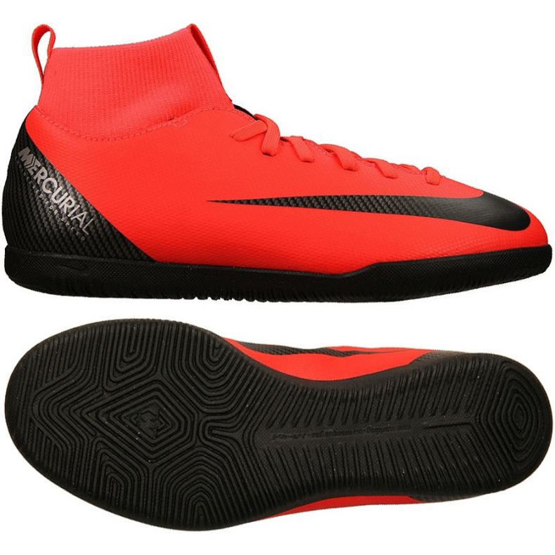 Pantof de interior Nike Mercurial Superflyx 6 roșu Pantof de interior Nike Mercurial Superflyx 6 roșu