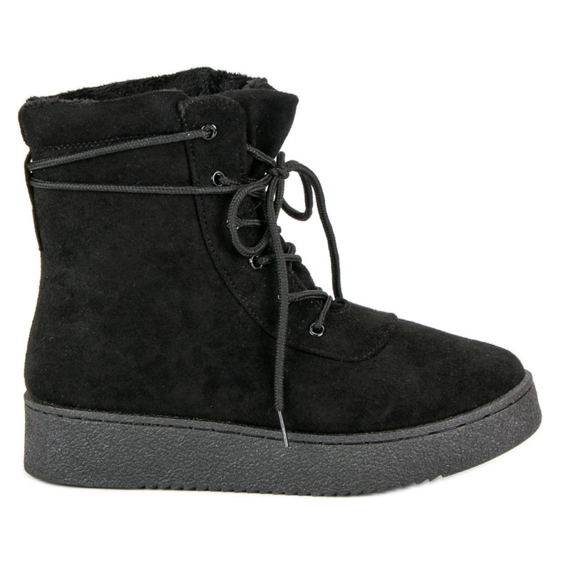 Anesia Paris Cizme cu dantelă pe platformă negru Anesia Paris Cizme cu dantelă pe platformă negru