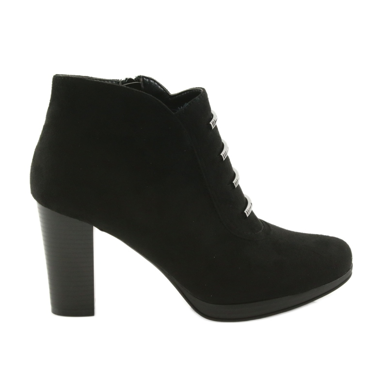 M.Daszyński Cizme din piele de căprioară Daszyński pe stâlp negru M.Daszyński Cizme din piele de căprioară Daszyński pe stâlp negru