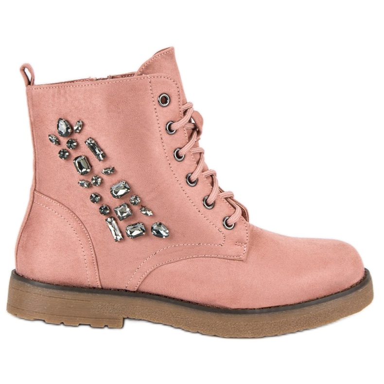 Bestelle Capcani din piele de căprioară roz