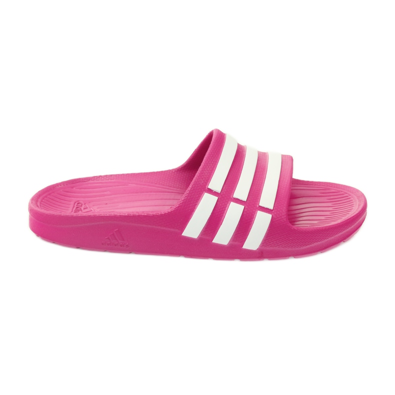 Papuci Adidas Duramo Slide K Jr G06797 alb roz Papuci Adidas Duramo Slide K Jr G06797 alb roz