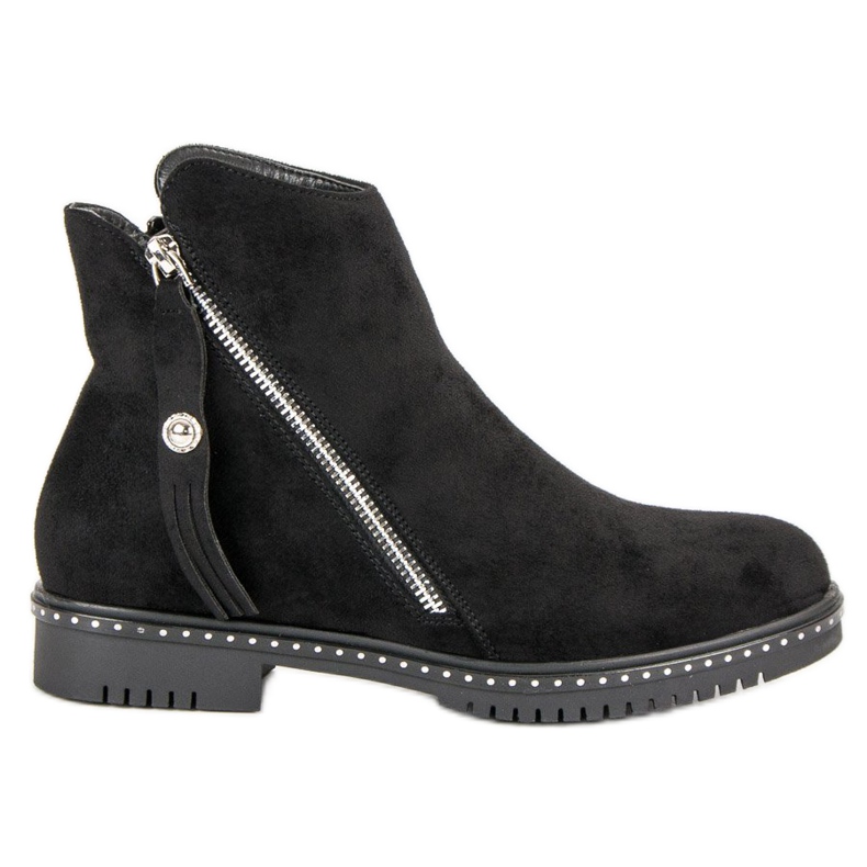 Queentina Ghete confortabile de toamnă negru