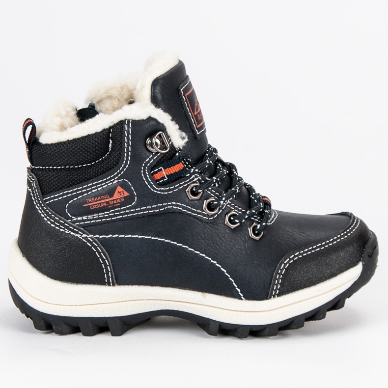 Arrigo Bello Pantofi pentru băieți cu piele de oaie albastru