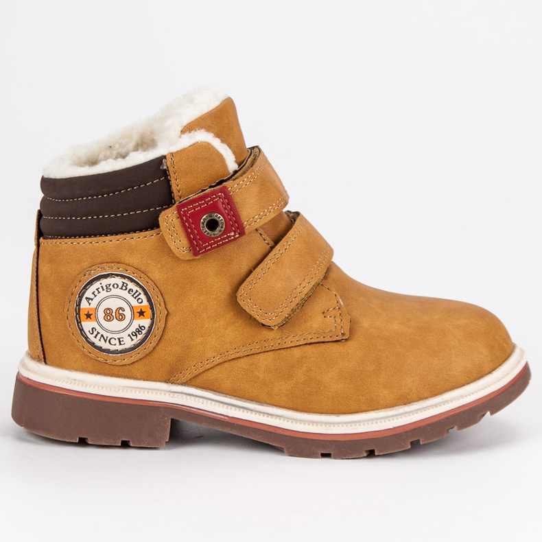 Arrigo Bello Pantaloni din velcro maro