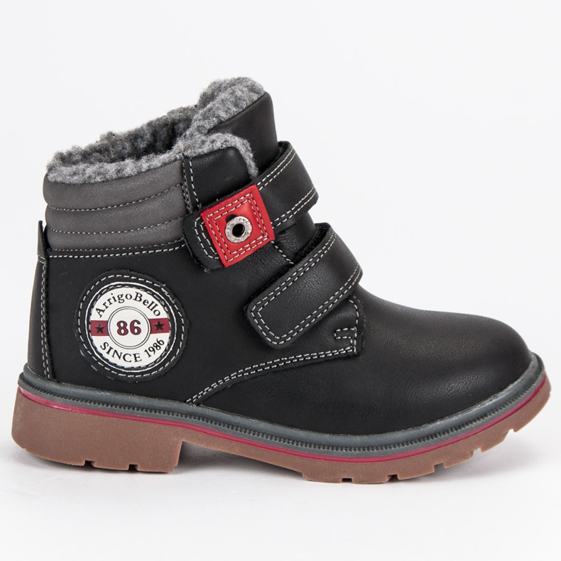 Arrigo Bello Pantaloni din velcro negru