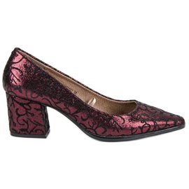 Kylie Pompele elegante Burgundy roșu Kylie Pompele elegante Burgundy roșu