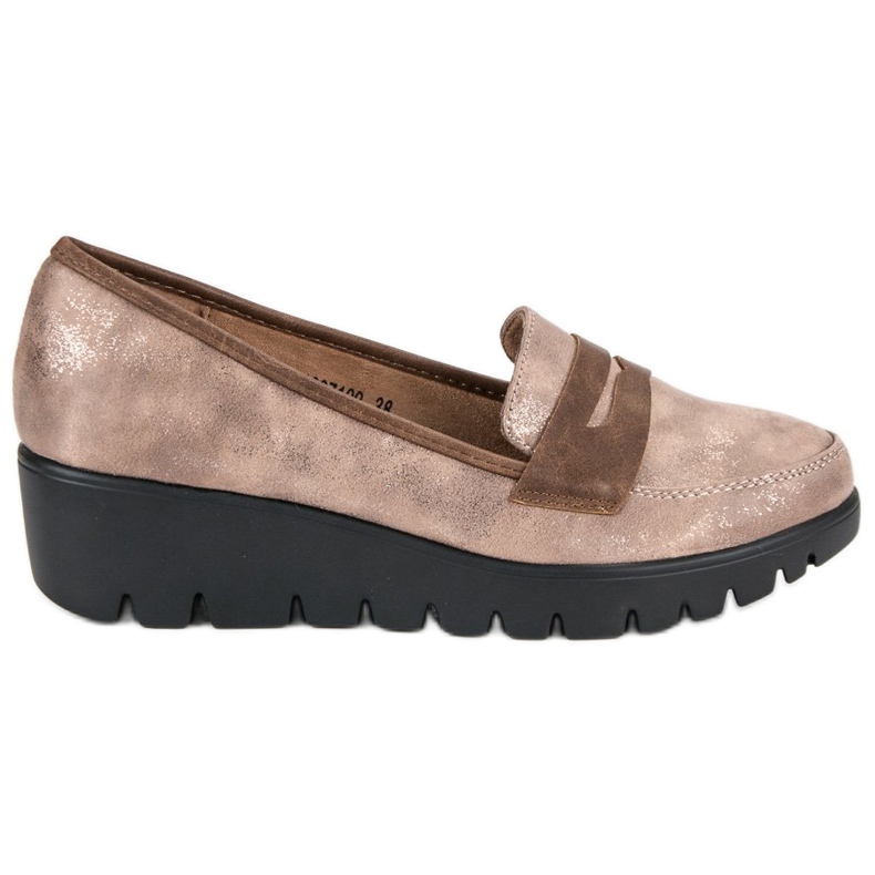 Kylie Mocasini cu toc bej