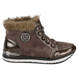 Aclys Adidași Tied la modă maro Aclys Adidași Tied la modă maro