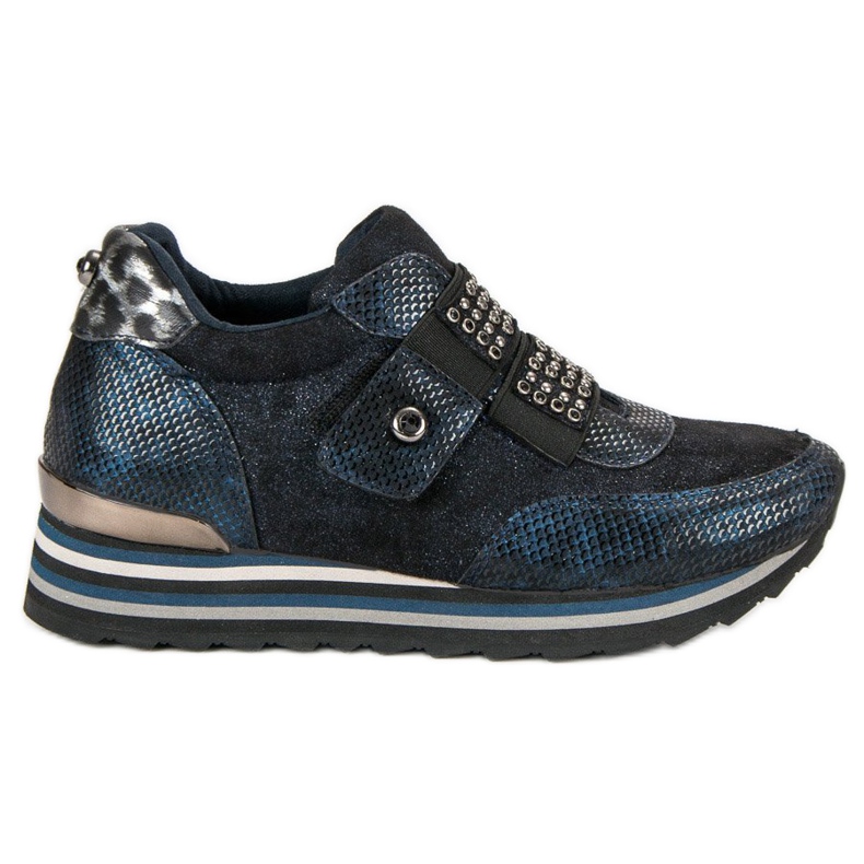 Aclys Ghete. Adidași albastru multicolor