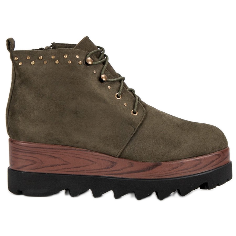 Kylie Cizme din piele de căprioară verde Kylie Cizme din piele de căprioară verde