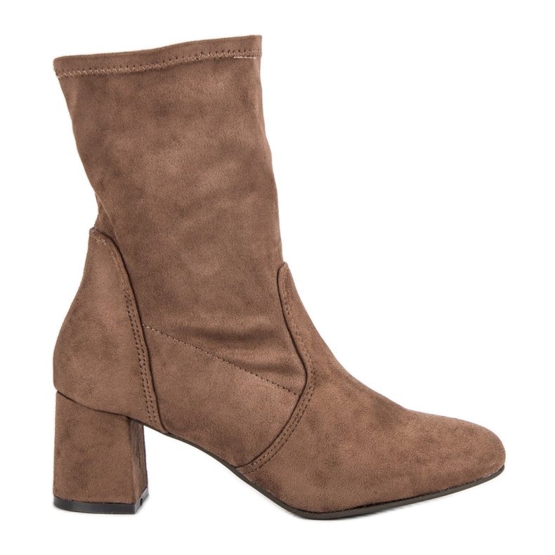 Kylie Ghete din piele de căprioară bej