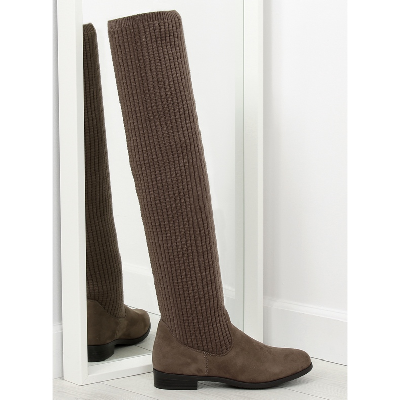 Cizme de mușchetar maro BM102 kaki