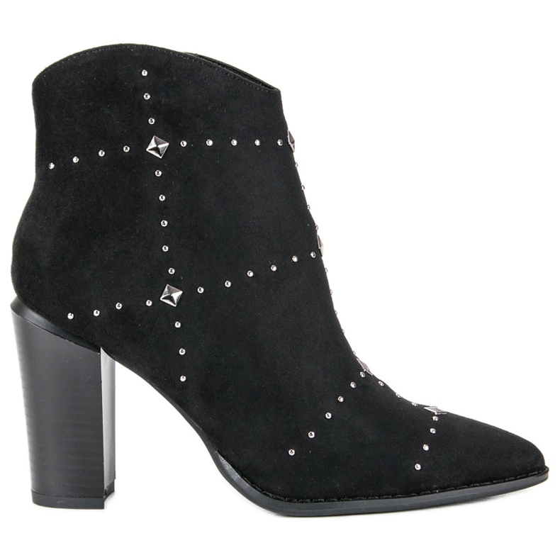 Kylie Cizme negre din piele de căprioară negru