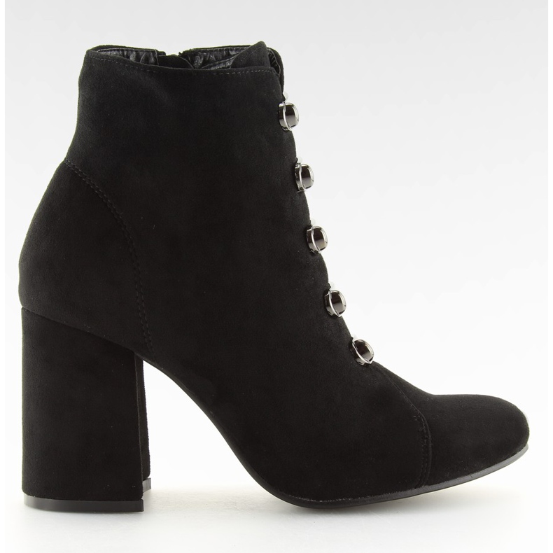 Cizme negre cu toc înalt negru OM-15