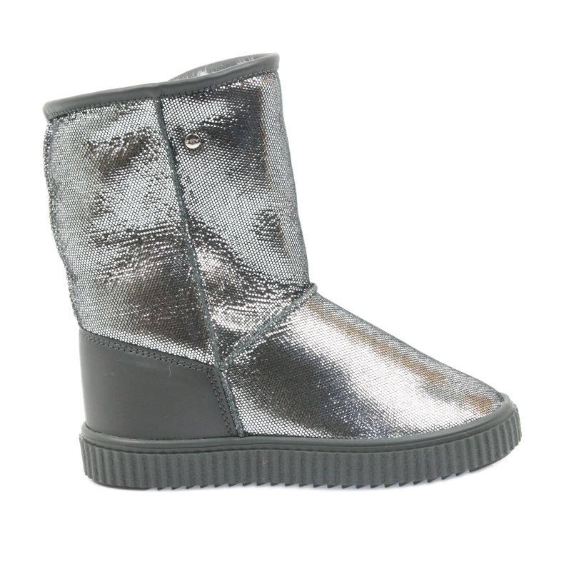Cizme piele Bartek 477750 lana naturala argint gri