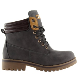 Cizme de damă din lemn de culoare gri închis GD-ZN27 Darkgrey Cizme de damă din lemn de culoare gri închis GD-ZN27 Darkgrey
