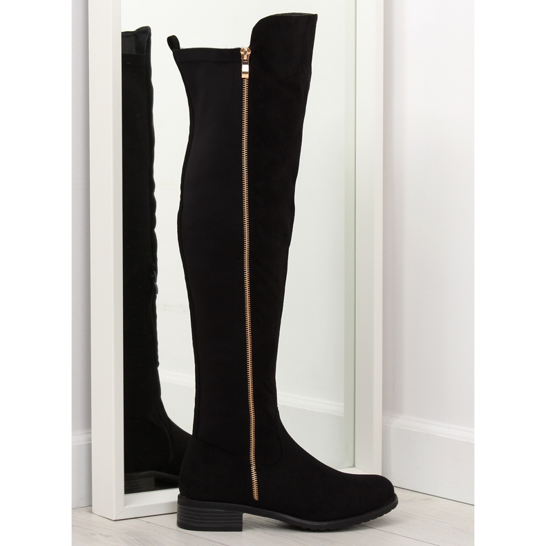 Coapsele cu fețe elastice negre negru