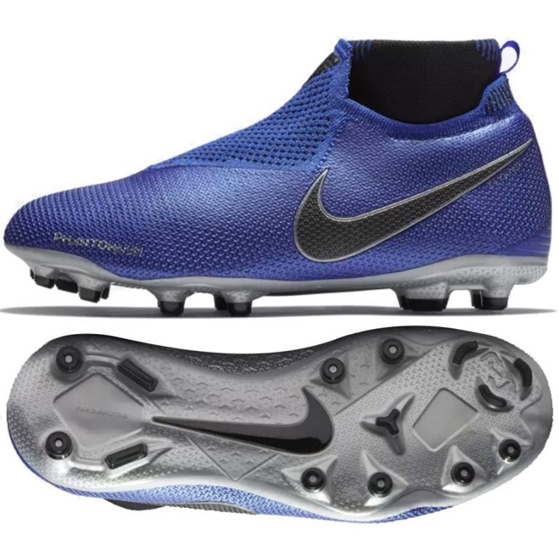 Pantof de fotbal Nike Phantom Vsn Elite albastru marin