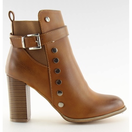 Cizme cu toc camel 88073 maro