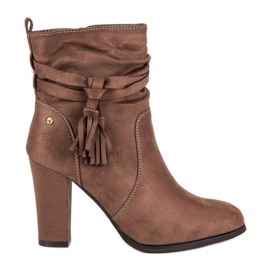 Super Mode Cizme elegante pe post maro