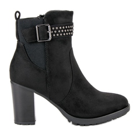 Super Me Ghete din piele de căprioară pe o bară negru Super Me Ghete din piele de căprioară pe o bară negru