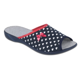 Pantofi de damă Befado pu 254D099 alb albastru marin