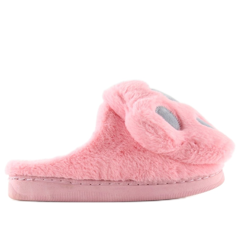 Papuci de damă roz și gri DD93 W.PINK