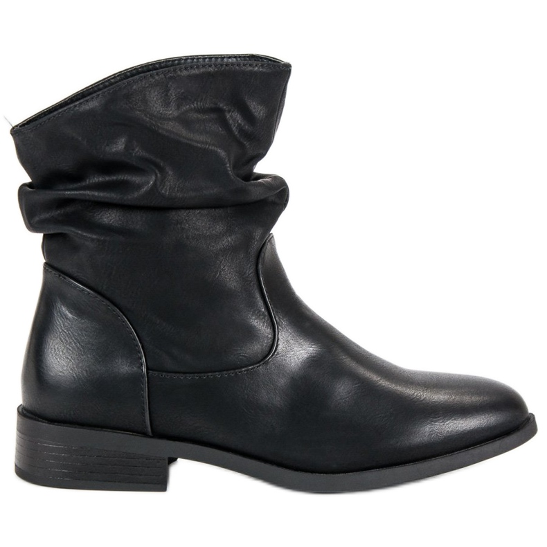 Super Me Cizme negre clasice negru