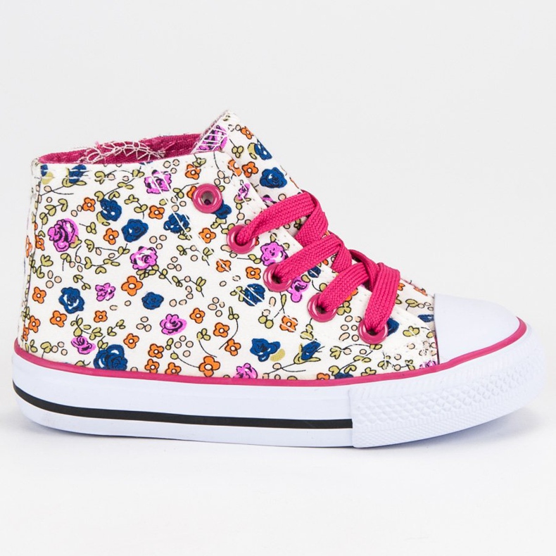 Pantofi adulți cu flori multicolor