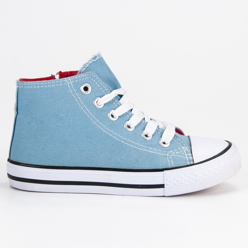 Pantofi albaștri înalți albastru