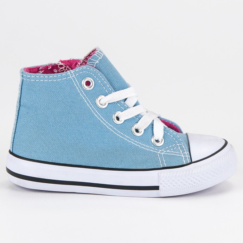 Pantofi albaștri înalți albastru